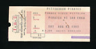Aug 2 1969 Ticket Giants  Pirates Clemente 2 Hits Sanguillen 3 Hits Alley 2 Hit
