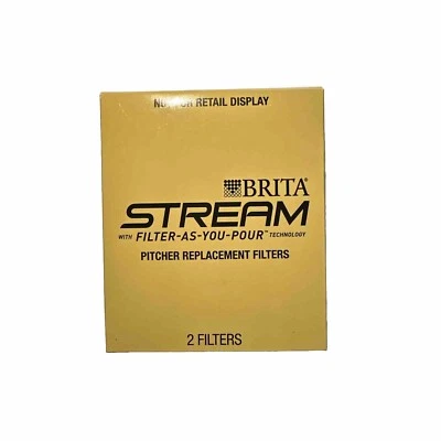 Brita STREAM Filter As You Pour Pitcher Replacement Filters 2 two Pack  (b6) - Image 1 of 2