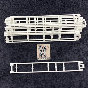 10 Micro Knex Track White 8" Straight Pieces - K'nex Coaster Parts - Picture 1 of 2
