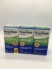 Lot of 3 PreserVision AREDS 2 90 Soft Gels 120 +150= 270 JANUARY 2025  #7900X3