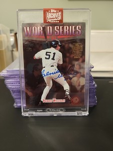 2023 Topps Archives Signature Series Bernie Williams Auto 1/1