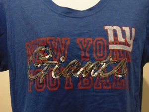 New York Giants T-Shirt Women's NFL with Bling T-Shirt M/L - Bild 1 von 3