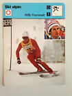 CARTE EDITIONS RENCONTRE 1978 / SKI ALPIN - WILLY FROMMELT