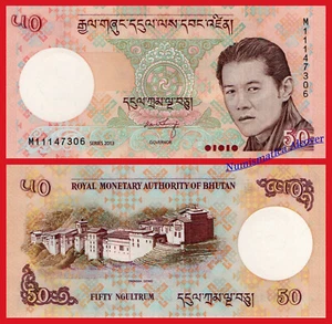 BHUTAN 50 Ngultrum 2013 Pick 31b  SC  /  UNC - Picture 1 of 1