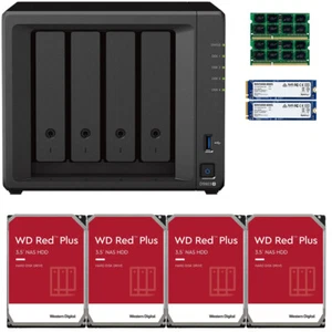 Synology DS923+ 16GB RAM 1.6TB Cache 24TB (4x6TB) of WD RED PLUS Drives - Picture 1 of 7