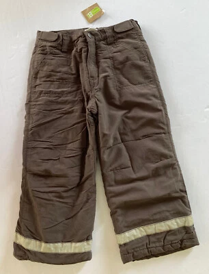 NUEVO CON ETIQUETAS Gymboree Crazy 8 Talla 4T Niños Marrón Nieve Pantalones con Cintura Ajustable Foto 1 de 2