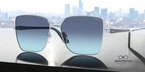 VOGUE VO4199S 323 4S Silver Azure Gradient Dark Blue 58 mm Women's Sunglasses - Picture 1 of 2