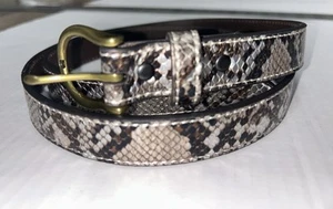 ARIAT Belt XL youth Animal Print Leather Lining Cowgirl Rodeo festival - Picture 1 of 12