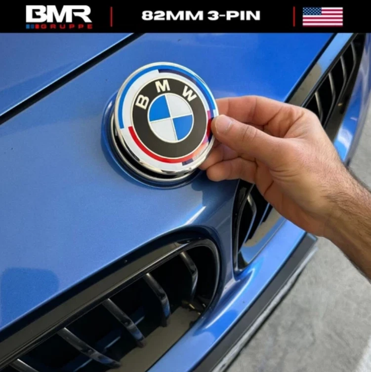 82MM OEM BMW Emblem Special Edition 3PIN Front Hood Badge Logo Emblem NEW - Image 1 of 3