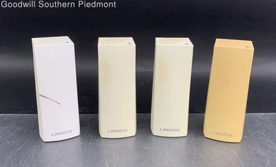 Lot of 4 LINKSYS WHW03 Velop Routers - Untested - Image 1 of 4