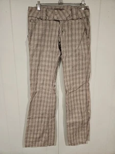 Vintage Y2K Be Bop Low Rise Plaid Retro Casual Pants Women's Juniors Sz 5 Cotton - Picture 1 of 6