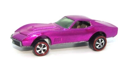 Corvette Spectraflame 1968 Hot Wheels Redline personalizado rosa cremoso champán int Foto 1 de 4