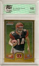 Andy Dalton 2012 Bowman Chrome Gold #BCR28 Bengals Rookie Card PGI 10
