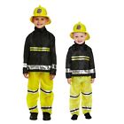 Boys Fireman Fancy Dress Costume Fire Fighter Uniform Kids Childs Sam Emergency