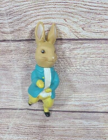 Vintage Eden Peter Rabbit Rubber Vinyl Figure Toy Crib Mobile Replacement 5" Cover