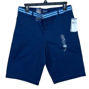 Ralph Lauren Boys Pants~Suffield Stretch Chino~Navy Blue~Belt~Sz 20~NWT - Picture 1 of 4