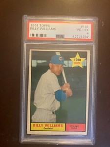 1961 HOF Billy Williams Chicago Cubs Rookie