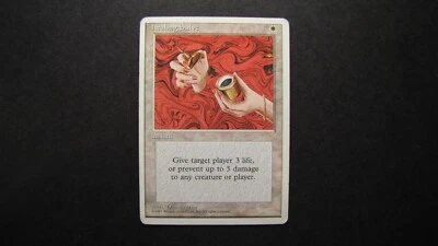 Printer Hickey Magic the Gathering Healing Salve misprint error card 1995 MTG MP - Image 1 of 4