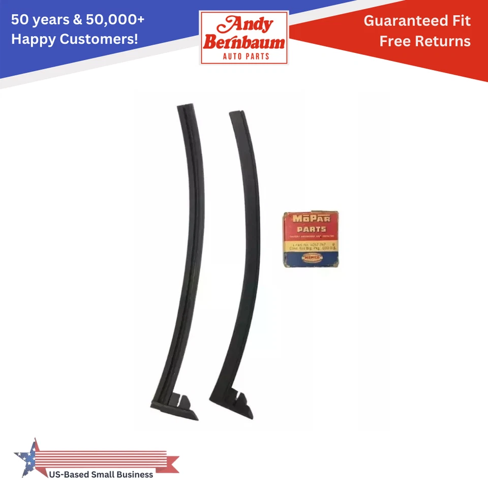 1951-1954 Plymouth Belvedere 2 door Hardtops Quarter Window Divider Rubber Seal - Image 1 of 4