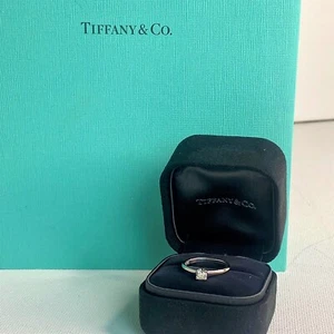 Tiffany & Company “Lucida Cut” Engagement Ring Box & Cert. - Picture 1 of 12