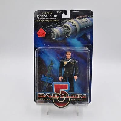 老式 1997 年巴比伦 5 号约翰·谢里登船长可动人偶 — 第 1/4 张图片