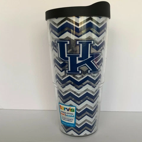 Tervis University of Kentucky Wildcats UK Logo Chevron 24 oz Tumbler Black Lid Cover
