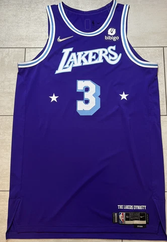 Nike NBA Los Angeles Lakers Antony Davis City Edition Game Jersey Size 54+6 Cover