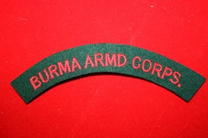 PAR DE TÍTULOS DE HOMBRO DE CUERPO BLINDADO BIRMANIA - Imagen 1 de 1