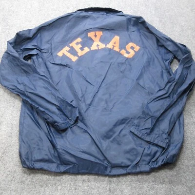 Chaqueta De Colección Texas Longhorns Para Hombres XL Azul Nylon Abrigo Bombardero Universidad Años 80 Foto 1 de 4