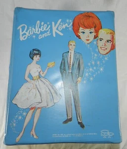 Vintage Barbie Vinyl Koffer - 1964 Barbie und Ken Puppenkoffer - Mattel - Bild 1 von 8