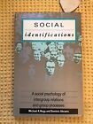 Social Identifications by Abrams, Dominic , First Edition, Psychology