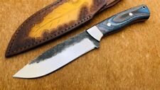 10.6" HAND MADE 1095 CARBON STEEL BUSHCRAFT FULL TANG FIXED BLADE HUNTING KNIFE
