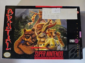 Brutal Paws of Fury para Super Nintendo SNES con caja y manual - Imagen 1 de 7
