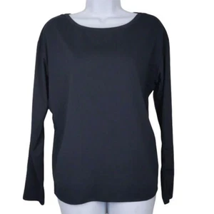 Top donna Fabletics Cashel L/S con retro chiuso nero manica lunga S (nuovo con etichette) prezzo al pubblico $49 - Foto 1 di 11