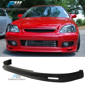 For 99-00 Honda Civic EK EK9 Mugen Style Front Bumper Lip Splitter Unpainted PP - Picture 1 of 8