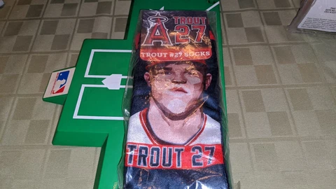 Mike Trout Los Angeles Angels SGA #27 Socks MIP Cover