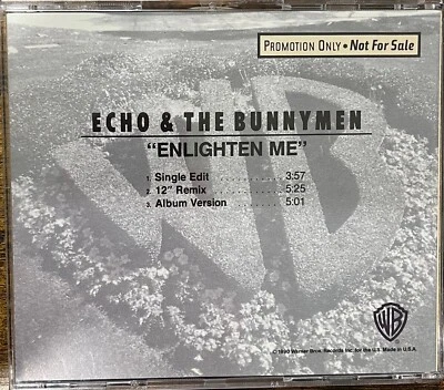 Echo & The Bunnymen Enlighten Me 2trk US Promo CD Warner Bros HTF PRO-CD-4556 NM Foto 1 de 2