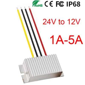 24V to 12V 1A-5A Buck Model Converter Waterproof DC Step Down Power Buck Voltage - Picture 1 of 18