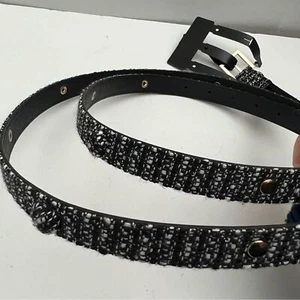 Cinturón ajustado de tweed Torrid nuevo con etiquetas para mujer talla 4X negro - Imagen 1 de 6