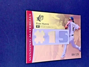 2008 SPX Winning Materials Dan Haren GAME USED JERSEY Oakland A's WM-DH - Picture 1 of 2