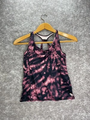 Camiseta sin mangas atlética Abercrombie niños niñas tie dye talla 11/12 jugar entrenamiento correr Foto 1 de 4