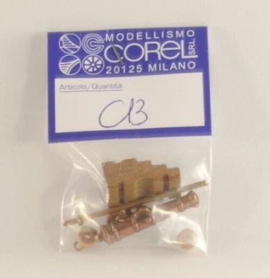 Corel C13 Cannone modello ottone legno 30mm kit montaggio per diorama navale - Immagine 1 di 4