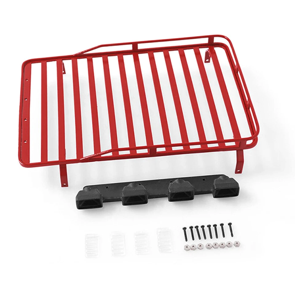 RC4WD VVV-C0280 Roof Rack w/ Light Pods : 1/18 Gelande D90 Red - Image 1 of 4