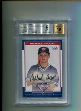 2017 Stars and Stripes 14U Team Michael Brooks Black Ink BGS 9 10 Auto 23/25