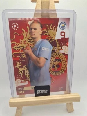 Erling Haaland Parallel /49 Topps Total Football 2024 Manchester City - Imagen 1 de 3