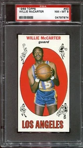 1969 Topps Basketball # 63 Willie McCarter (NM-MT) PSA 8 - Picture 1 of 2