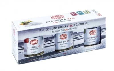 Piranske Soline Sea Salt gift set (Sea Salt with Herbs Set, 3 x 75g) - Image 1 of 3