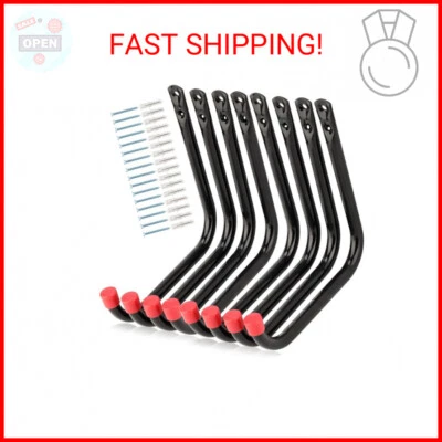 Naikozmo 8 Pack Heavy Duty Garage Storage Utility Hooks, 6.7Inch Wall Hangers La
