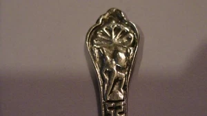 CUCHARA RECUERDO PLATA TIJUANA MEXICO MLC .850 HOMBRE CON ESCUDO ORNAMENTADA - Imagen 1 de 7
