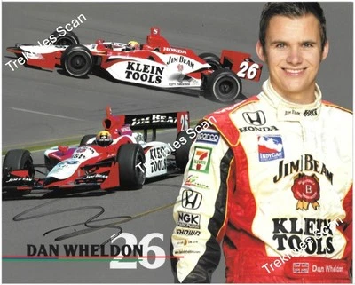 Dan Wheldon Autographed 2004 Promotional Photograph 8x10 (067) - Image 1 of 2